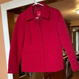 Esprit Cherry Red Quilted Women's Jacket